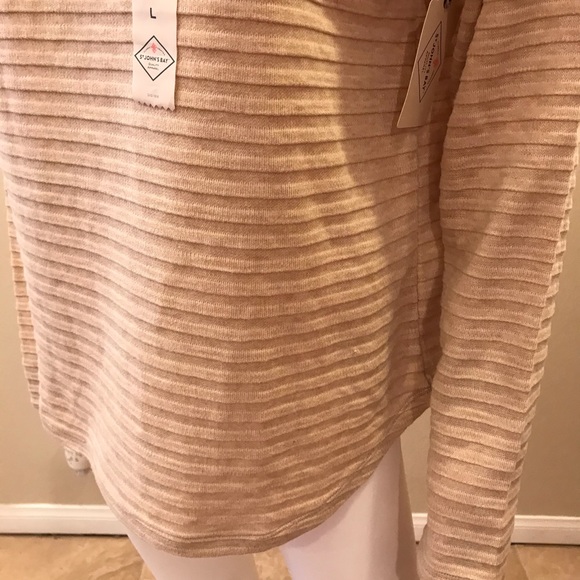 St Johns Bay Sweater NEW Womens Size Large Tan Pullover Light Weight Knit - Picture 10 of 13